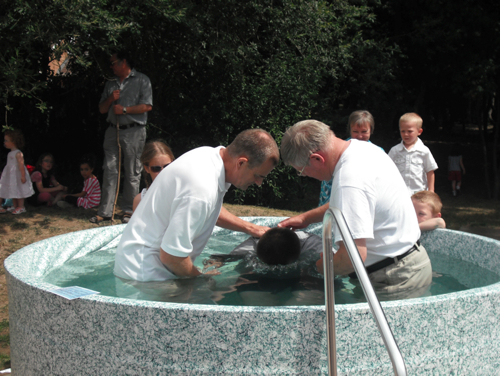 Chris' baptism